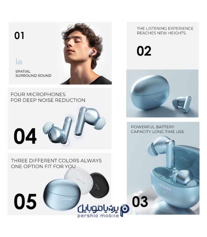 هدفون بیسیم لنیز مدل AIR 100