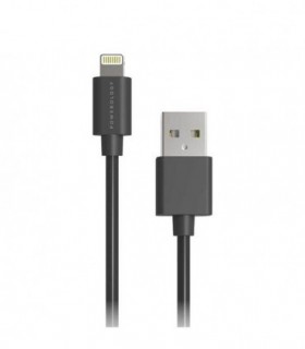 کابل تبدیل USB-A به لایتنینگ پاورولوجی مدل P12BLBK طول 1.2 مترابزار ارتباط