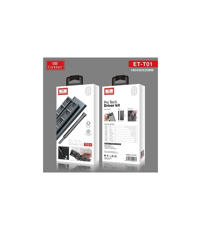 مجموعه 24 عددی پیچ گوشتی ارلدام مدل ET-T01