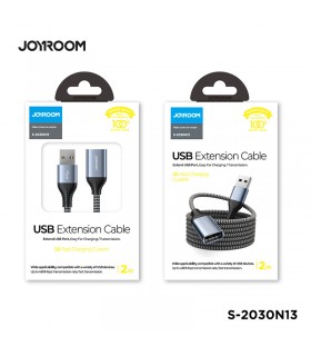 کابل افزایش طول USB جویروم JoyRoom S-2030N13 USB2.0 طول 2 متر