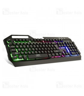 کیبورد سیم دار گیمینگ ایکس او XO KB-01 RGB Backlit Metal Keyboard