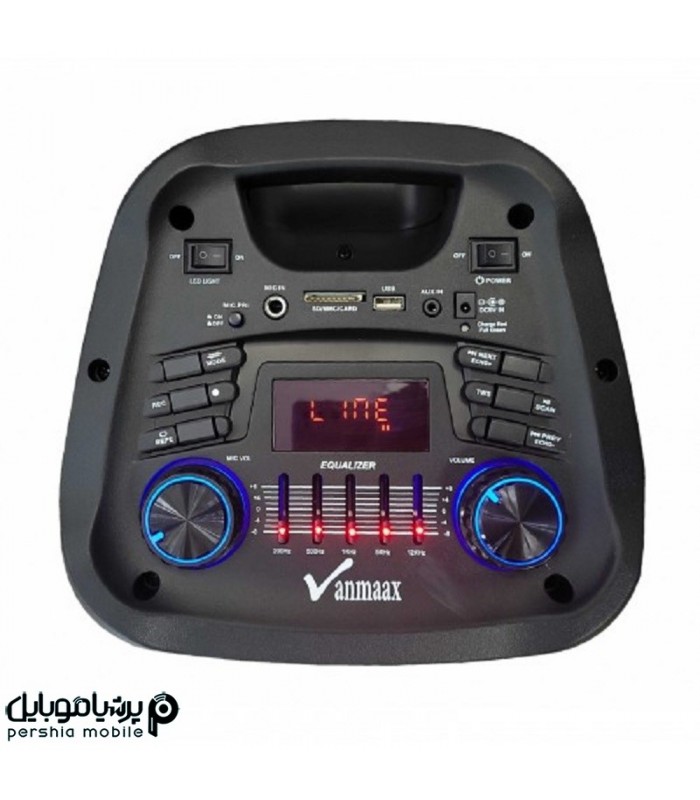 اسپیکر چمدانی بلوتوثی رم و فلش خور Vanmaax MAX-1100